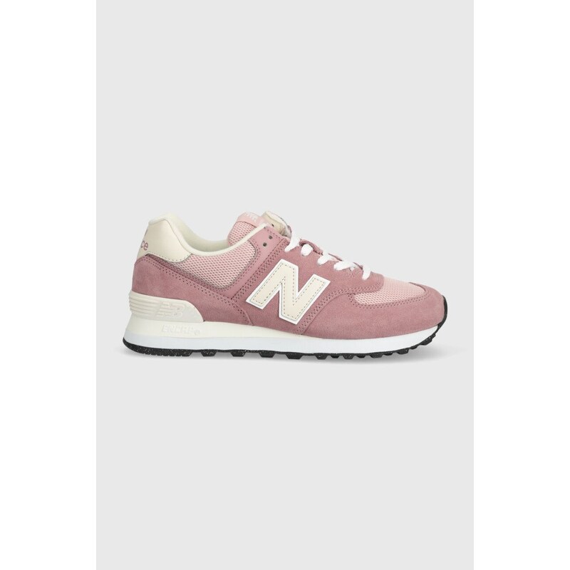 Αθλητικά New Balance 574 χρώμα: ροζ, U574BWE