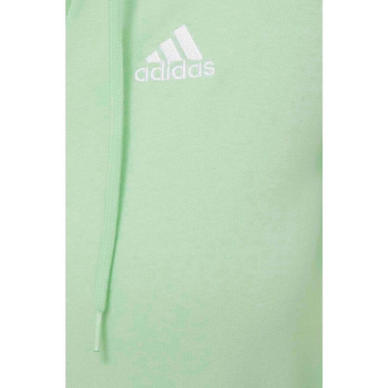 Μπλούζα adidas 0 χρώμα: πράσινο, με κουκούλα IR6077