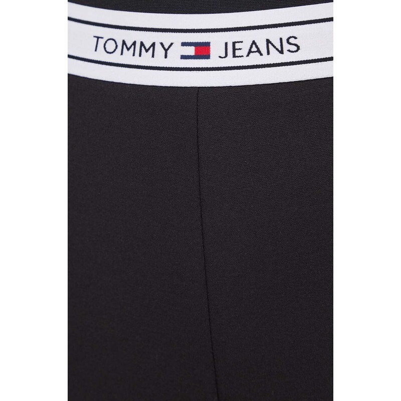 Κολάν Tommy Jeans χρώμα: μαύρο