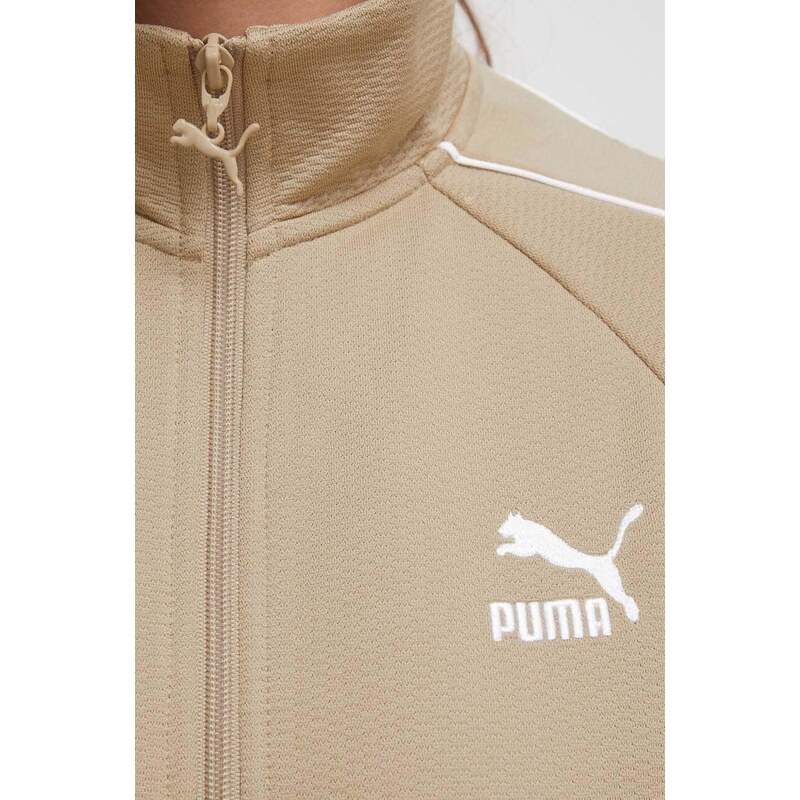 Μπλούζα Puma T7 Track Jacket T7 χρώμα: μπεζ 624211 624211