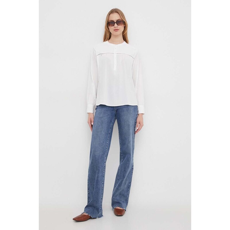 Μπλουζάκι Pepe Jeans χρώμα: άσπρο