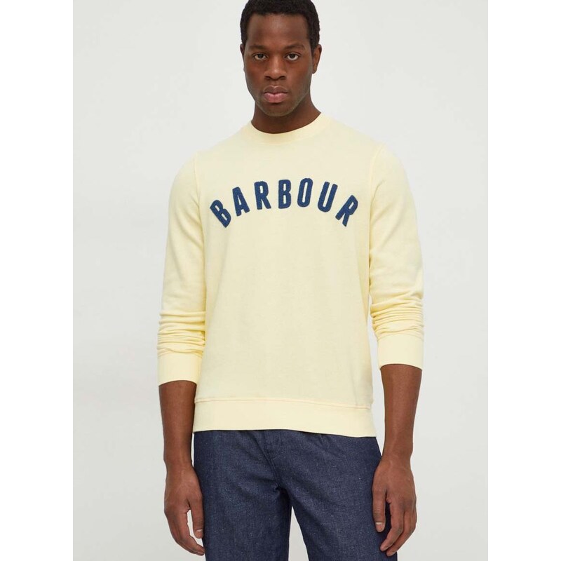 Μπλούζα Barbour χρώμα: κίτρινο