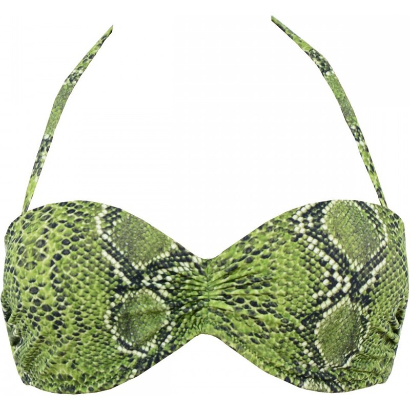 Μαγιό Strapless Rock Club - Snake print - Bikini push-up - Cup B