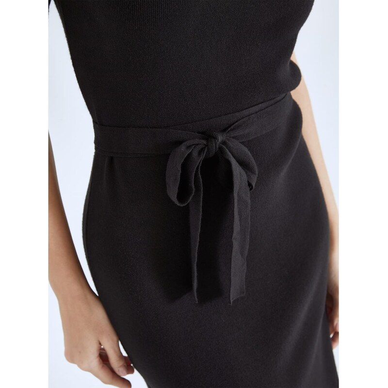 Celestino Midi φόρεμα με αποσπώμενη ζώνη μαυρο για Γυναίκα