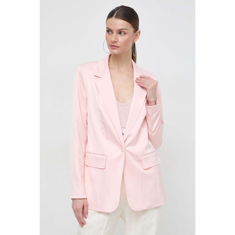 Σακάκι Guess χρώμα: ροζ
