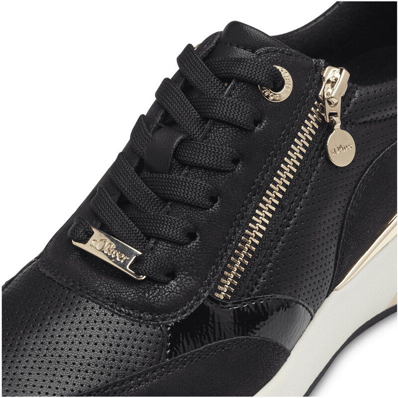 S. Oliver Black Comb Γυναικεία Ανατομικά Sneakers Μαύρα (5-23608-42 001)