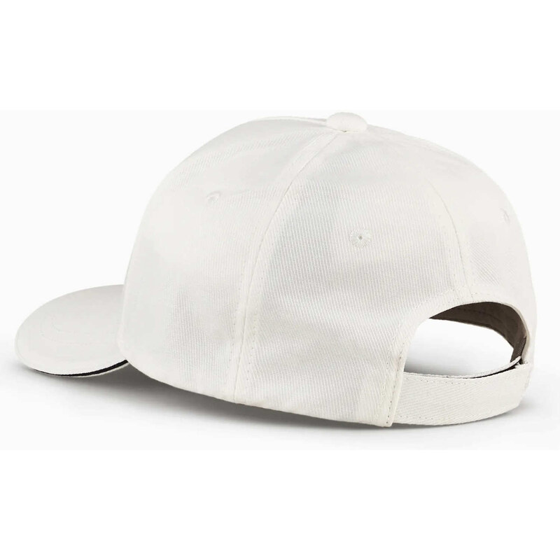 Emporio Armani Καπέλο λευκό βαμβακερό