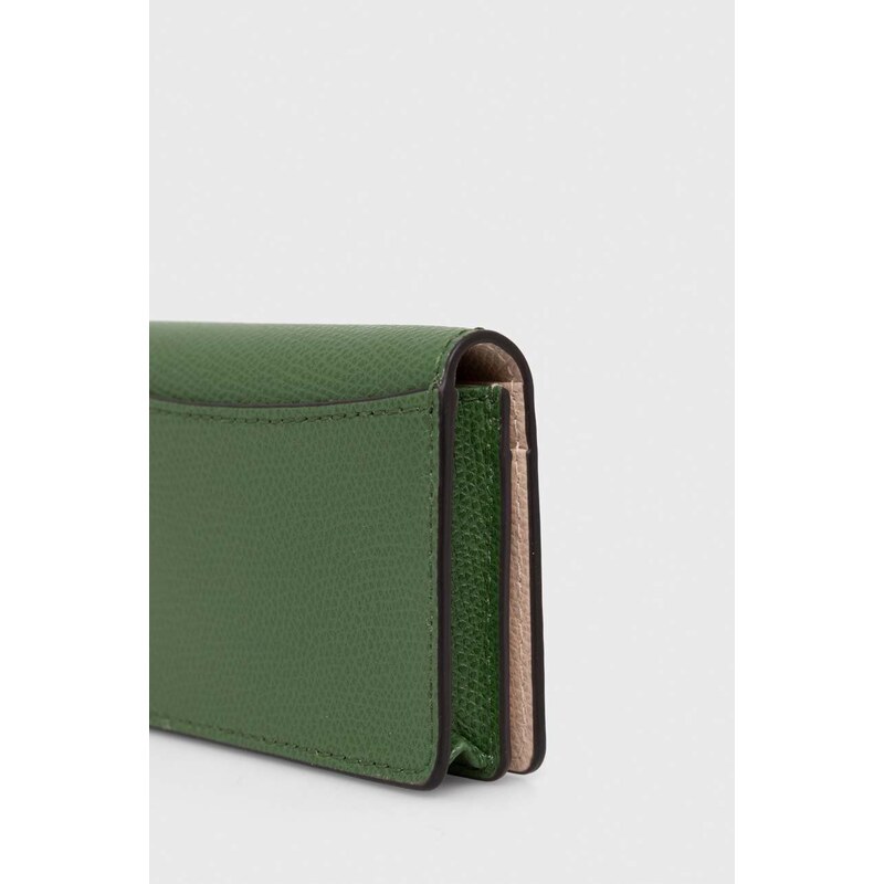 Δερμάτινο πορτοφόλι Furla γυναικεία, χρώμα: πράσινο