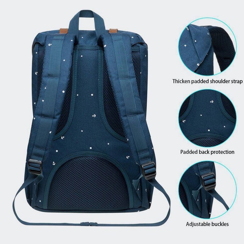 KAUKKO Vintage Backpack – Canvas & Leather Laptop Rucksack For Everyday Carry