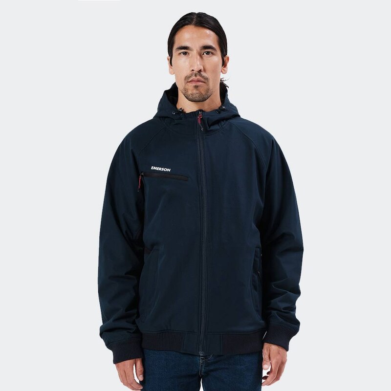 Emerson Soft Shell Ribbed Jacket with Hood WATERPROOF