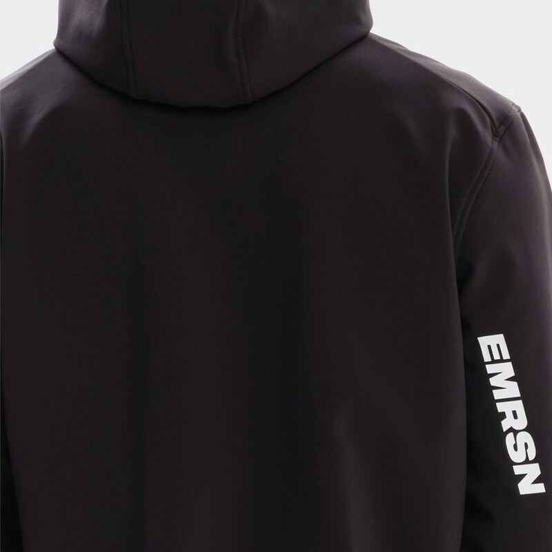 Emerson Men's Hooded Bonded Bomber Jacket BLACK