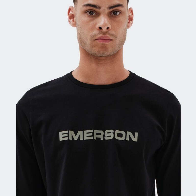 Emerson Men's Logo L/S T-Shirt BLACK