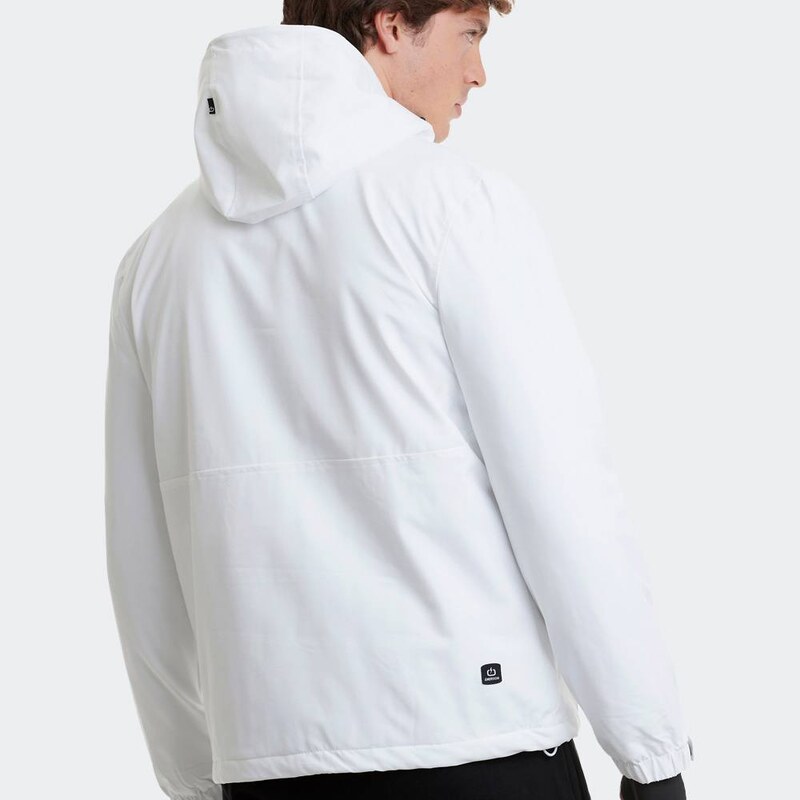 EMERSON Men's Pullover Jacket with Hood WHITE