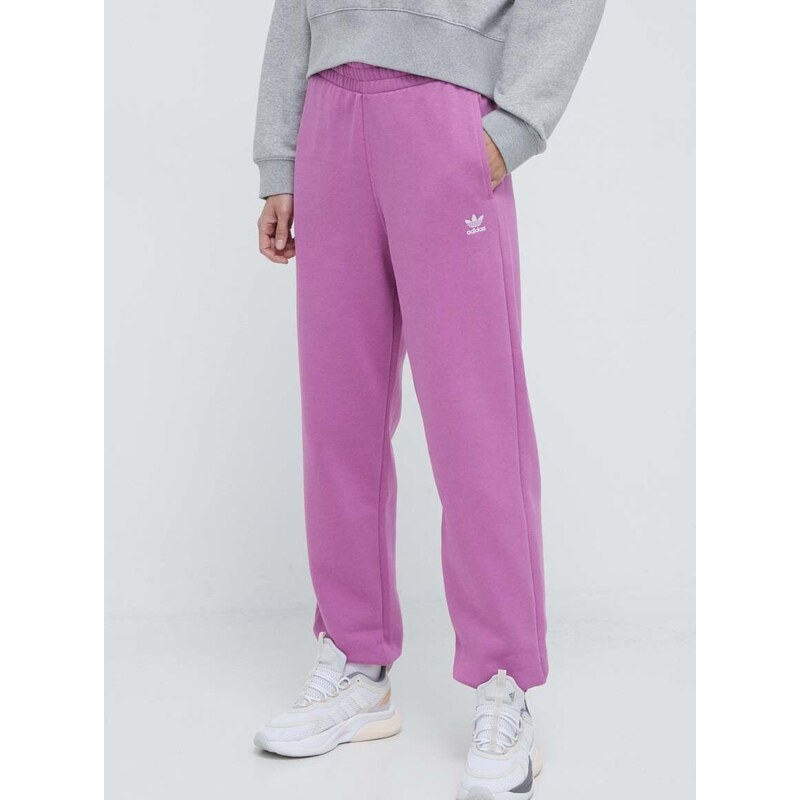 Παντελόνι φόρμας adidas Originals Essentials Fleece Joggers χρώμα: ροζ, IR5964