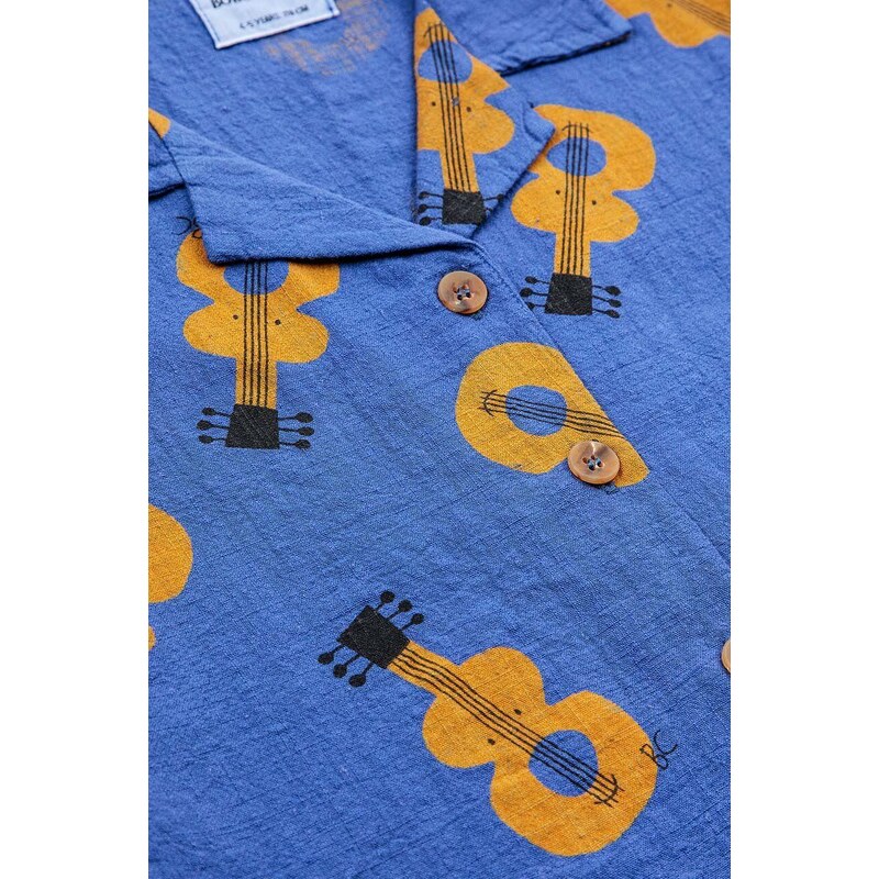 Παιδικό βαμβακερό πουκάμισο Bobo Choses χρώμα: ναυτικό μπλε