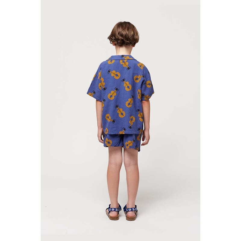 Παιδικό βαμβακερό πουκάμισο Bobo Choses χρώμα: ναυτικό μπλε