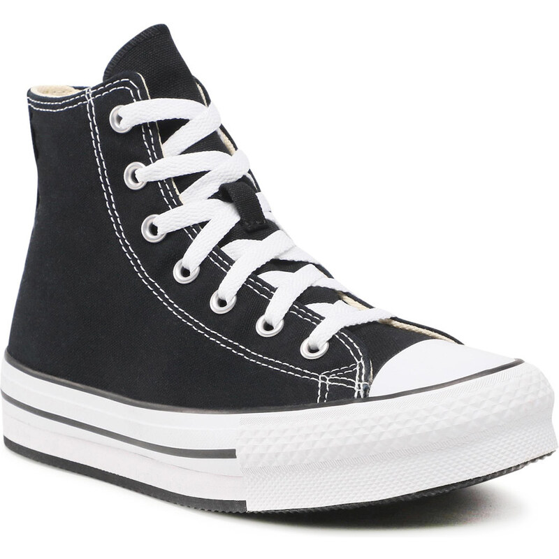 Converse Chuck Taylor All Star Eva Lift Kids Black/White/Black Παιδικά Sneakers Μαύρα (272855C)