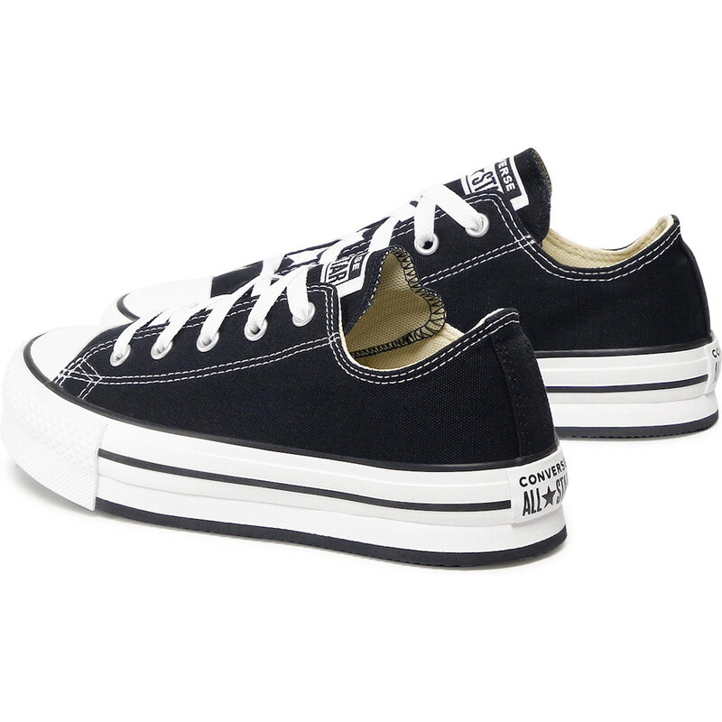 Converse Chuck Taylor All Star Eva Lift Kids Black/White/Black Παιδικά Sneakers Μαύρα (272857C)