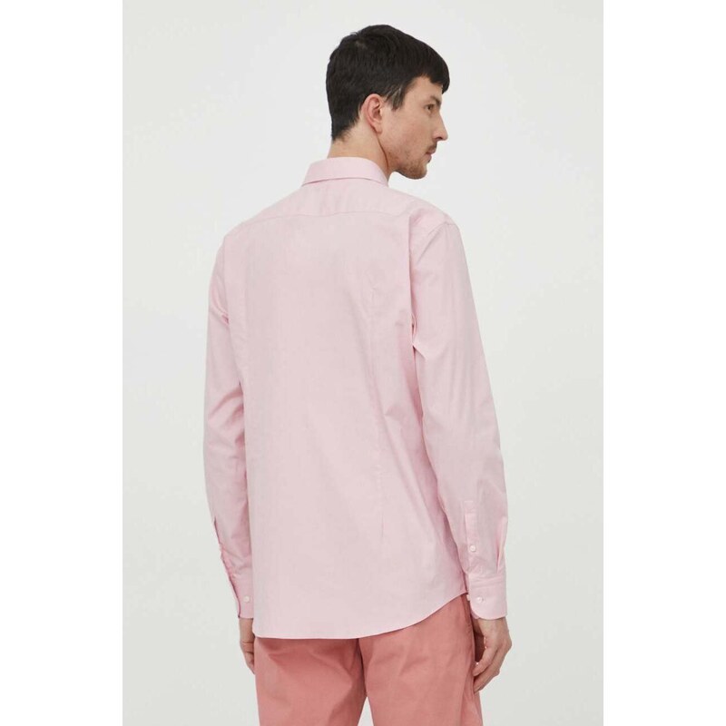 Πουκάμισο BOSS χρώμα: ροζ
