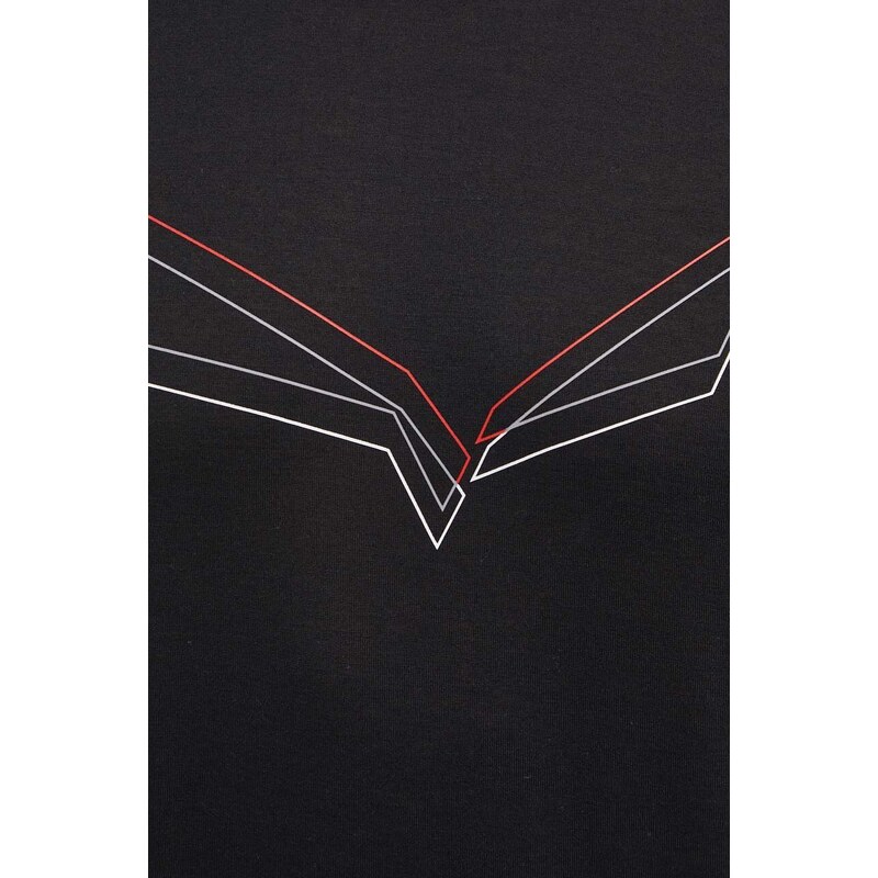Αθλητικό μπλουζάκι Salewa Pure Eagle Frame Dry χρώμα: μαύρο
