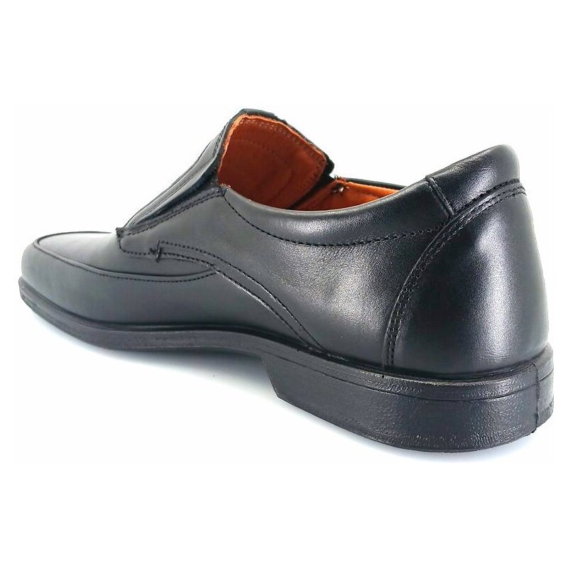 Boxer 10124 (μαύρο δέρμα) ανδρικά loafers