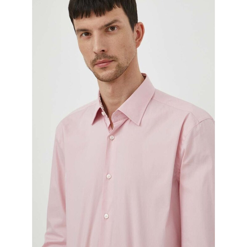 Πουκάμισο BOSS χρώμα: ροζ