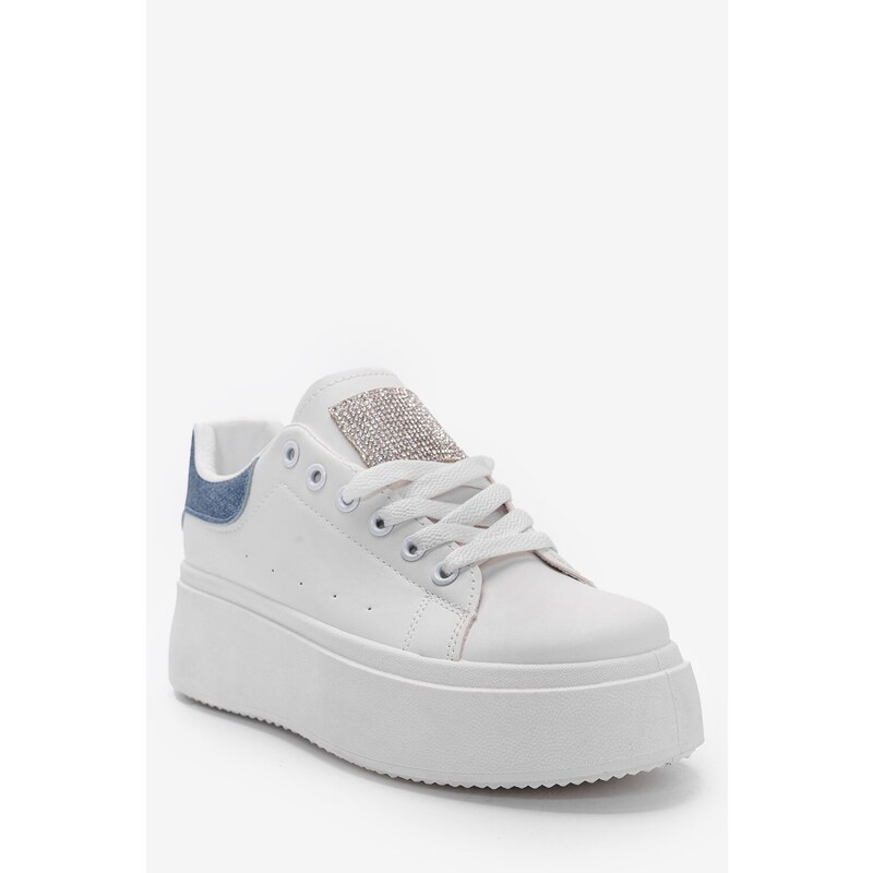 Olympic Stores Sneakers Δίπατα με Στρας 022566 Jean
