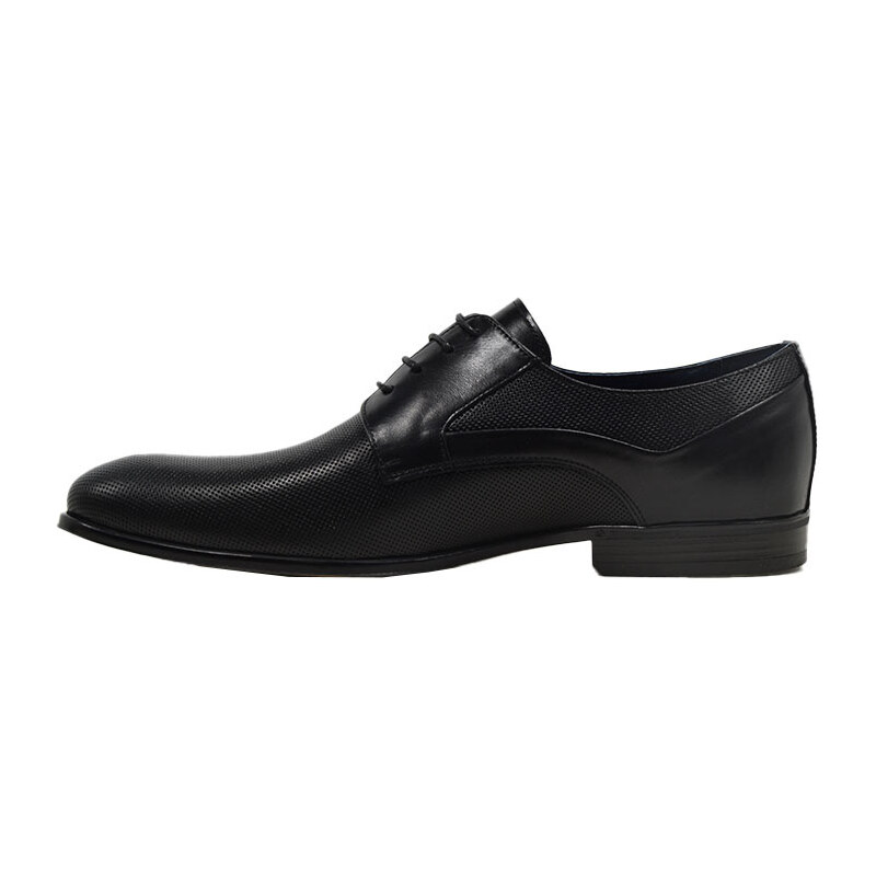 Ανδρικά παπούτσια Damiani 1195 μαύρο δέρμα