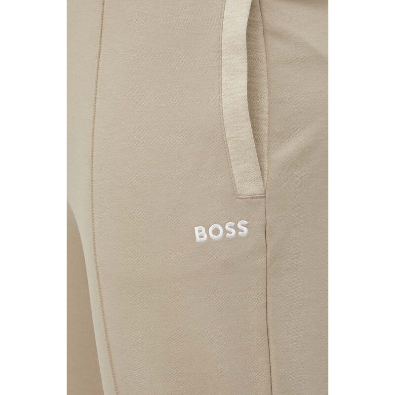 Παντελόνι φόρμας BOSS χρώμα: μπεζ