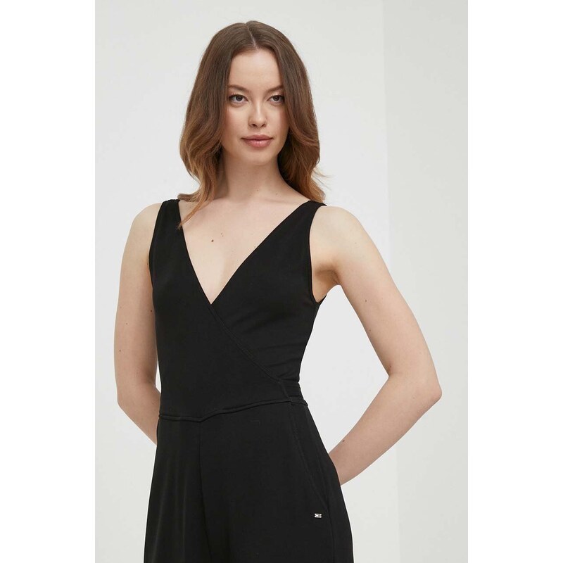 Ολόσωμη φόρμα Tommy Hilfiger χρώμα: μαύρο