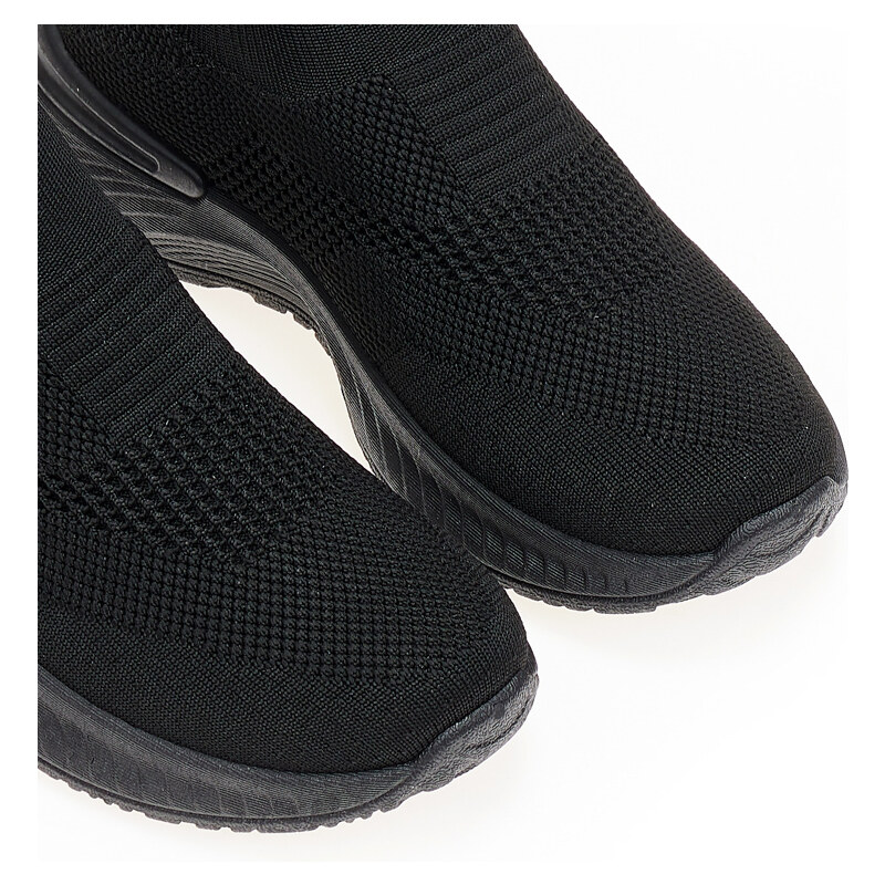 TSOUKALAS Αθλητικά μαύρα υφασμάτινα κάλτσα