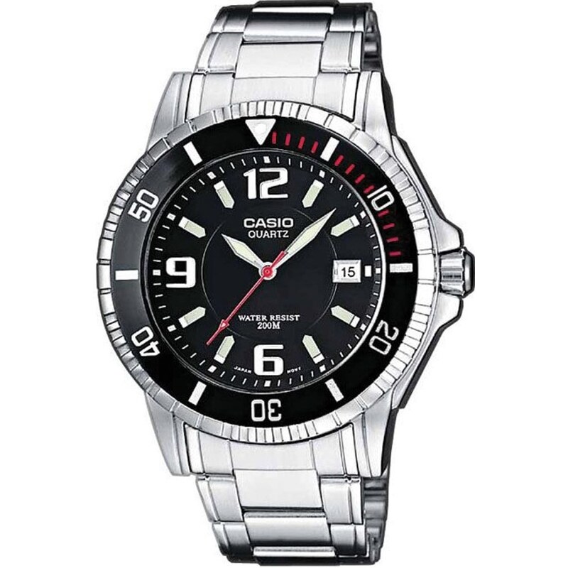 CASIO Collection - MTP-1053D-1AV, Silver case with Stainless Steel Bracelet
