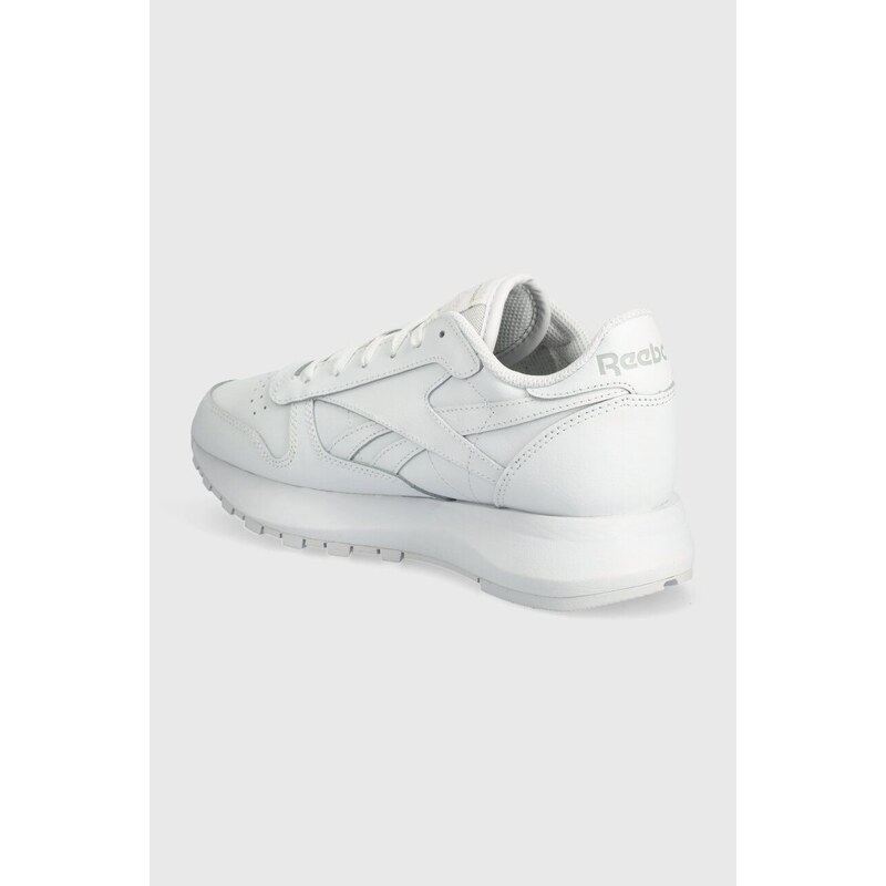 Δερμάτινα αθλητικά παπούτσια Reebok Classic Classic Leather CLASSIC LEATHER χρώμα: άσπρο, 100074458 100074458