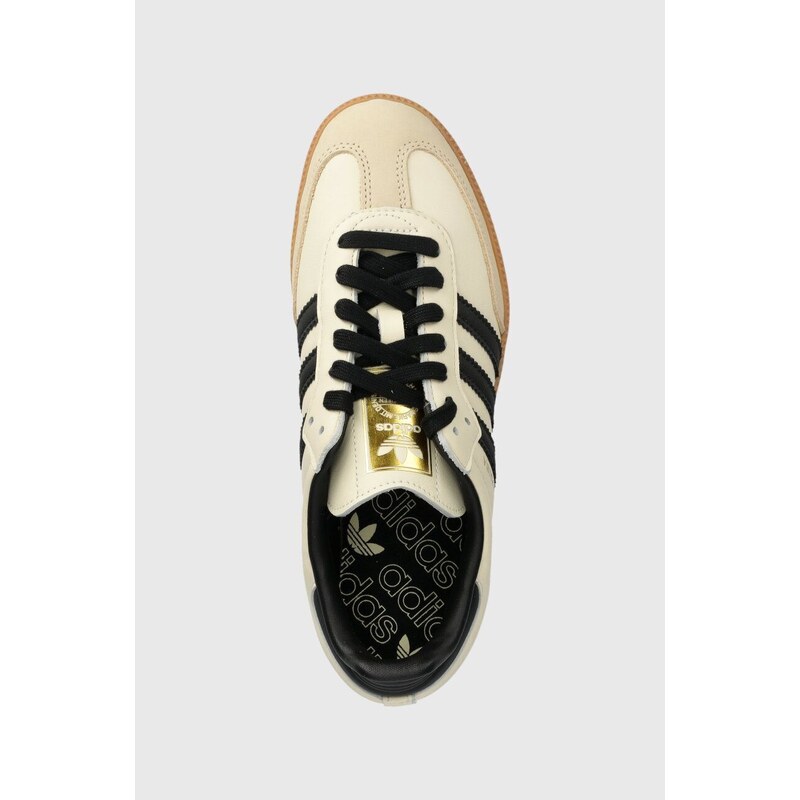 Δερμάτινα αθλητικά παπούτσια adidas Originals Samba OG χρώμα: μπεζ, ID0478