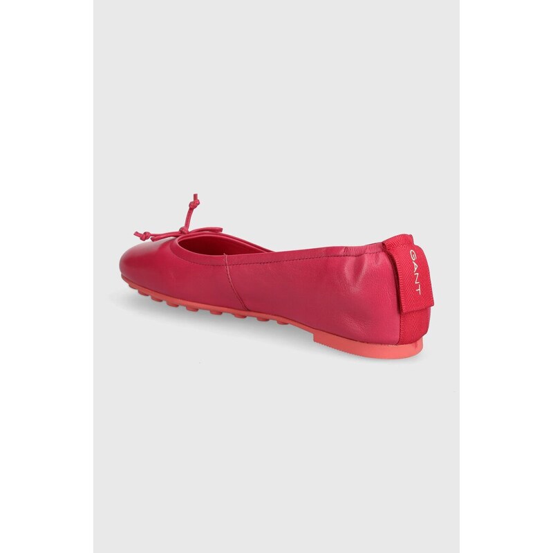 Δερμάτινες μπαλαρίνες Gant Mihay χρώμα: ροζ, 28511556.G597
