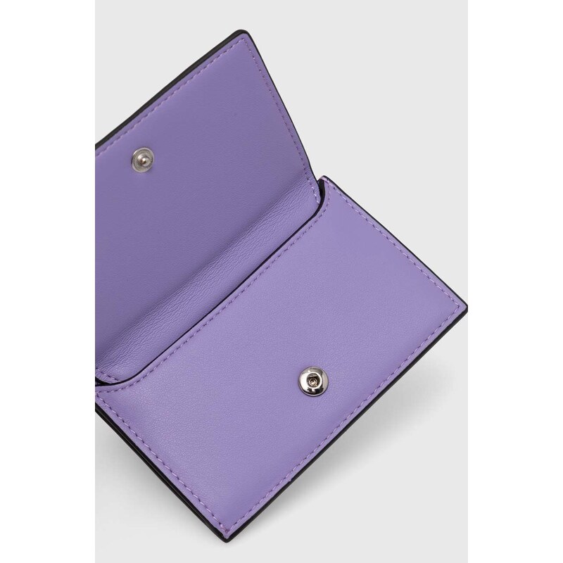 Πορτοφόλι Karl Lagerfeld χρώμα: μοβ