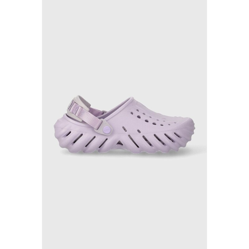 Παντόφλες Crocs X - (Echo) Clog χρώμα: μοβ, 207937