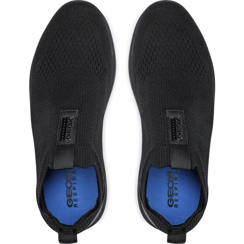Geox U Spherica A Knitted Black Ανδρικά Ανατομικά Sneakers Μαύρα (U25BYA 0006K C9997)