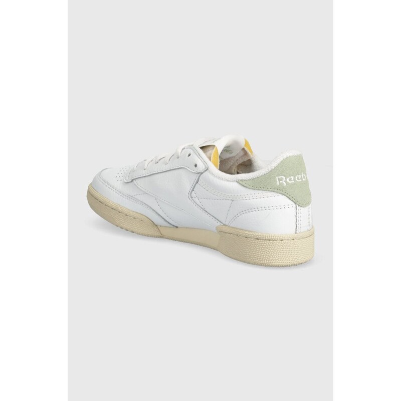 Δερμάτινα αθλητικά παπούτσια Reebok Classic Club C 85 Vintage χρώμα: άσπρο, 100074232