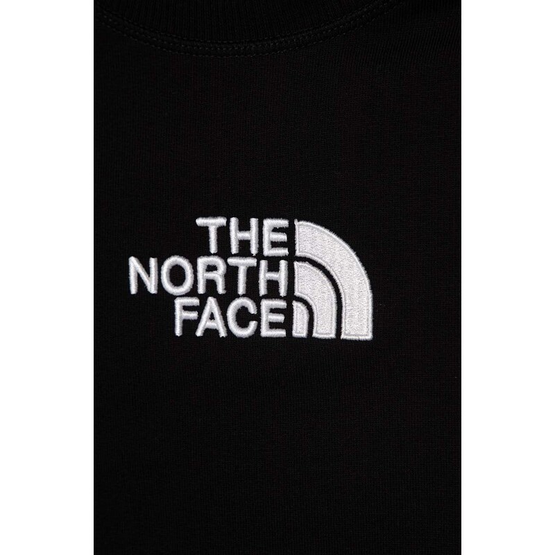 Παιδική βαμβακερή μπλούζα The North Face DREW PEAK LIGHT CREW χρώμα: μαύρο