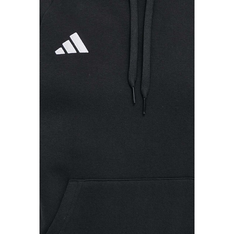 Φούτερ προπόνησης adidas Performance Tiro24 χρώμα: μαύρο, με κουκούλα, IJ5607