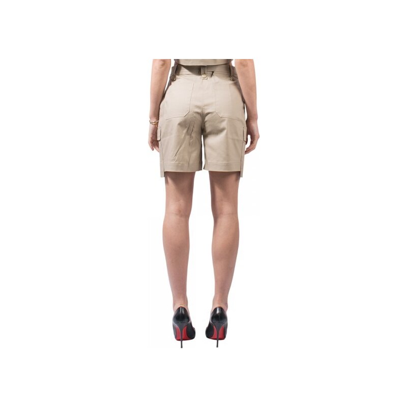 4Tailors Heather Belted Shorts (SS24-008 BEIGE)
