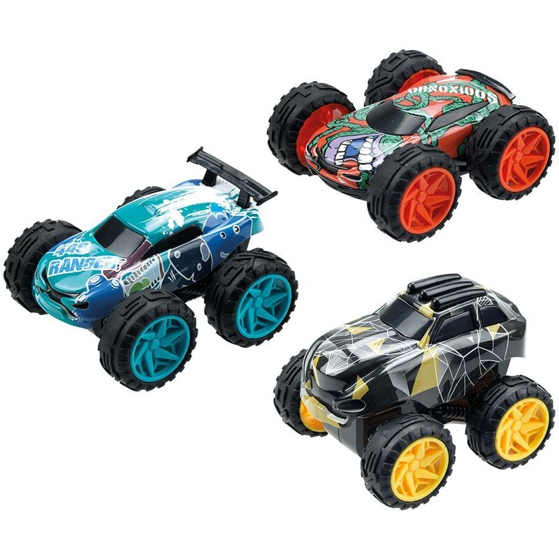 Exost Jump Toy Car Friction Powered With Ramp And Obstacles