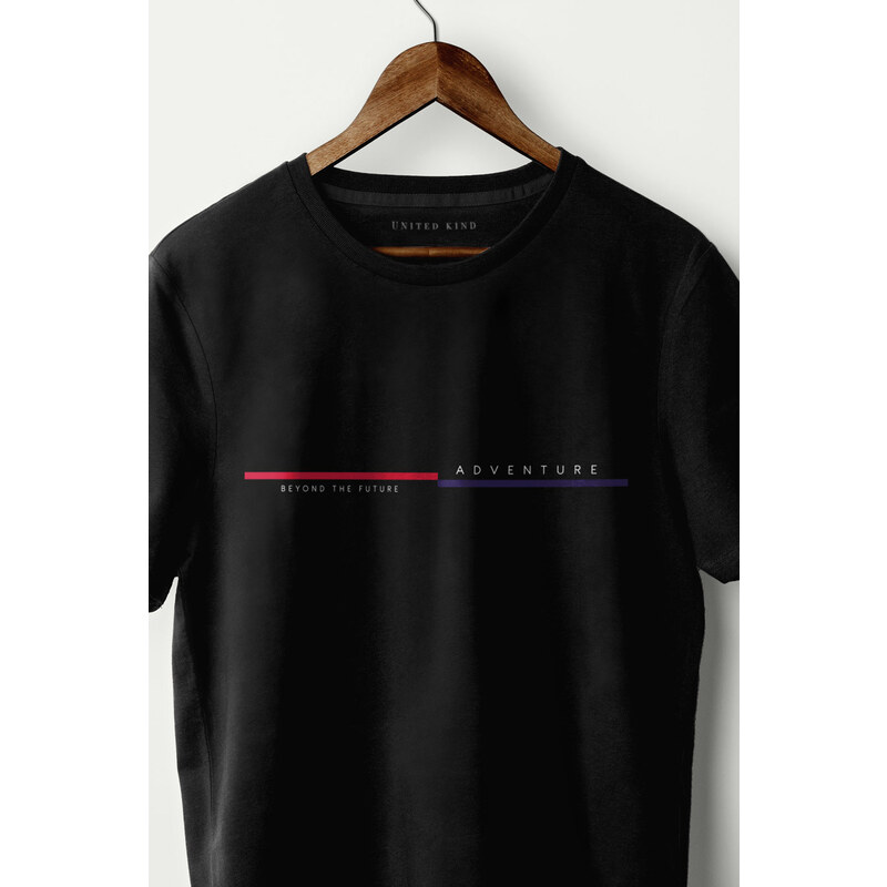 UnitedKind New Adventure, T-Shirt σε μαύρο χρώμα
