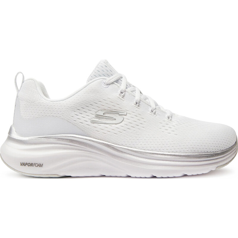 Skechers Vegan Midnight Glimmer White/Silver Γυναικεία Ανατομικά Sneakers Λευκά (150025-WSL)