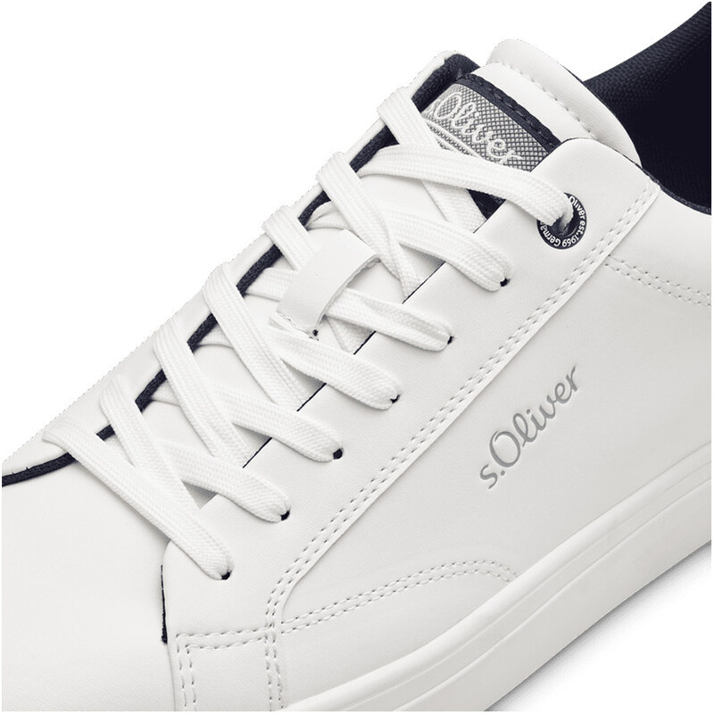 S. Oliver White Vegan Ανδρικά Sneakers Λευκά (5-13632-41 100)