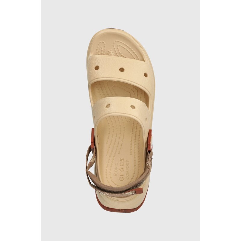 Παντόφλες Crocs Classic Hiker Xscape χρώμα: μπεζ, 208181.2DS