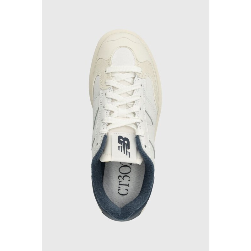 Δερμάτινα αθλητικά παπούτσια New Balance CT302VA χρώμα: άσπρο, CT302VA