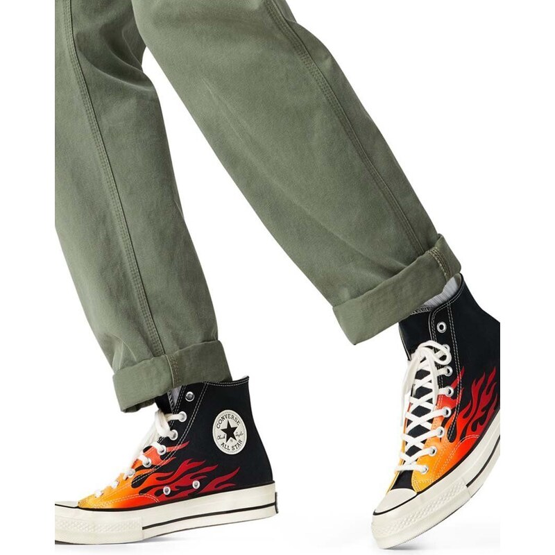 Πάνινα παπούτσια Converse Chuck 70 χρώμα: μαύρο, 165024C