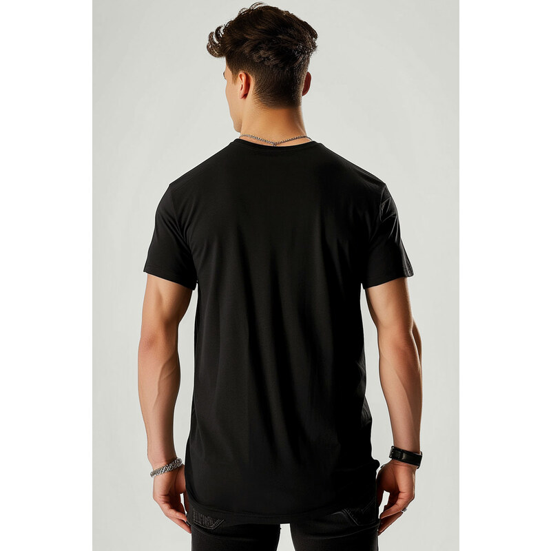 UnitedKind Italian Stripe, T-Shirt σε μαύρο χρώμα